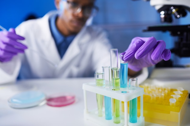 Test Tubes in Laboratory