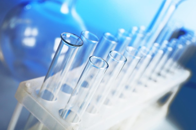 Test tubes in laboratory