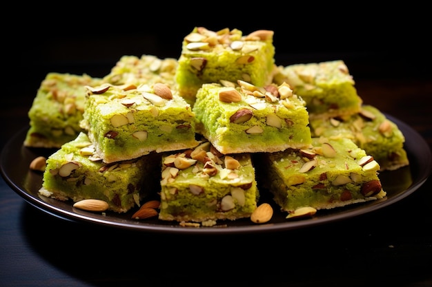 Photo testy indian sweets pista barfi