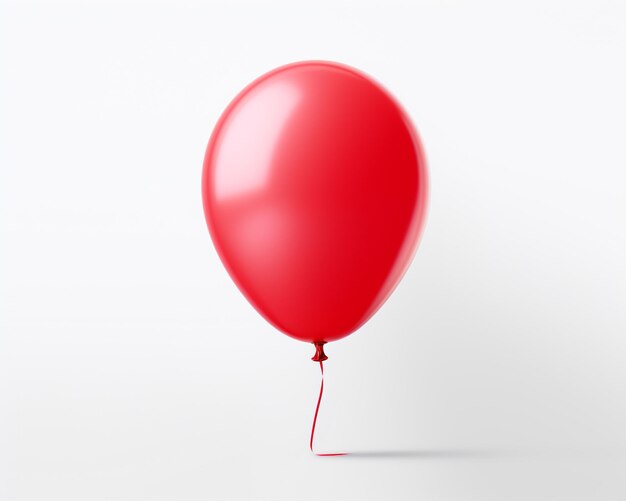 Photo tethered balloon on white background