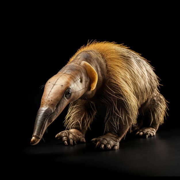 Photo tetractylodon a hyperrealistic studio shot of a prehistoric animal