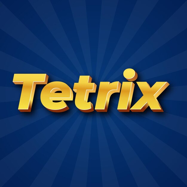 Tetrix Text effect Gold JPG attractive background card photo