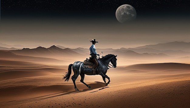 Texas Dark Background cowboy background a man riding a horse poster warriors and brave men