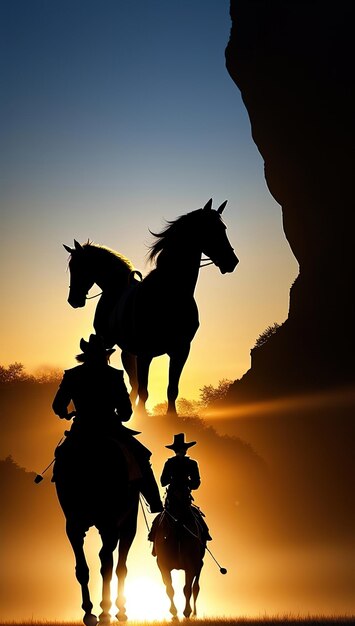 Texas dark background early morning cowboy dark background Cowboy riding horse