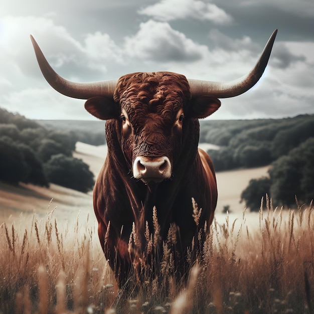 Photo texas longhorn cattle