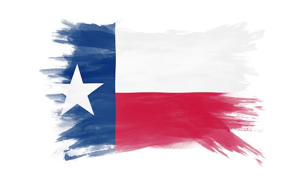 Texas state flag brush stroke, Texas flag background