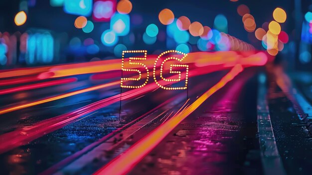 Text 5G fifth generation of cellular technology faster data speeds lower latency enhanced connectivity and supports massive IoT deployments revolutionizing communication