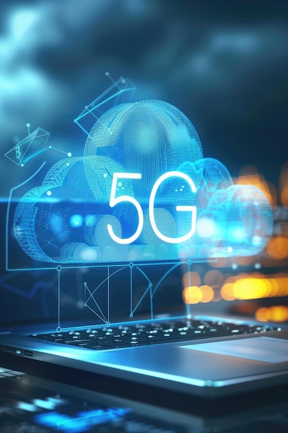 Text 5G fifth generation of cellular technology faster data speeds lower latency enhanced connectivity and supports massive IoT deployments revolutionizing communication