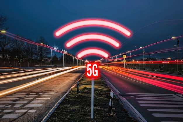 Foto 5g, quinta generazione di tecnologia cellulare, velocità di dati più veloci, minore latenza, connettività migliorata e supporta massicce implementazioni di iot che rivoluzionano la comunicazione