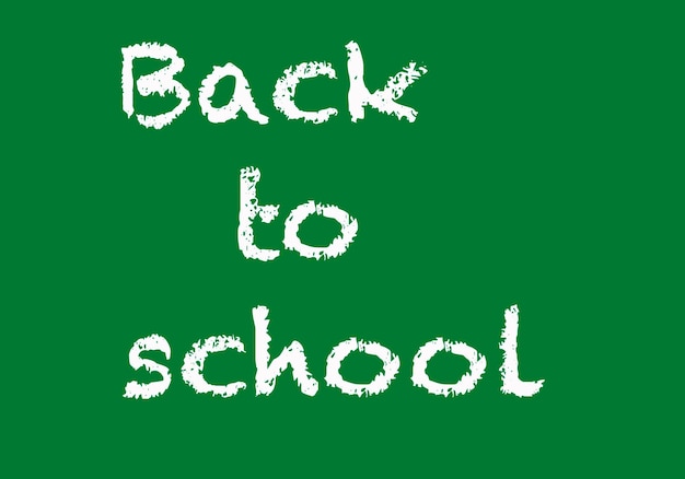 Text Back to school Banner for school and education