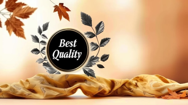 Text best quality banner copy space superior standards and excellence ideal for advertising products or services that prioritise top quality and reliability