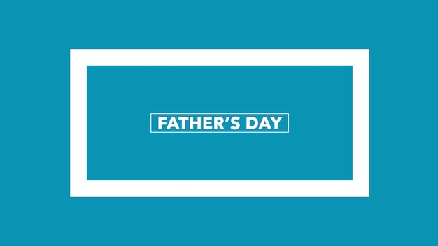 Text Fathers day on blue fashion and minimalism background. Elegant and luxury 3d illustration style for business and corporate template