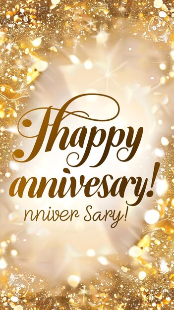 Photo text happy anniversary ecard design