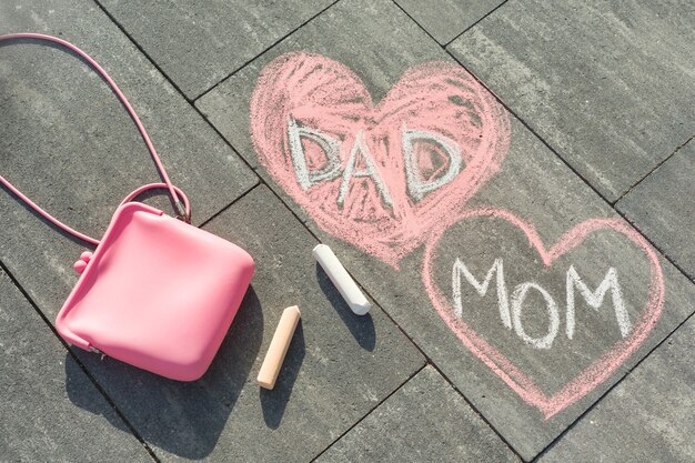 Text Mom and Dad in heart.