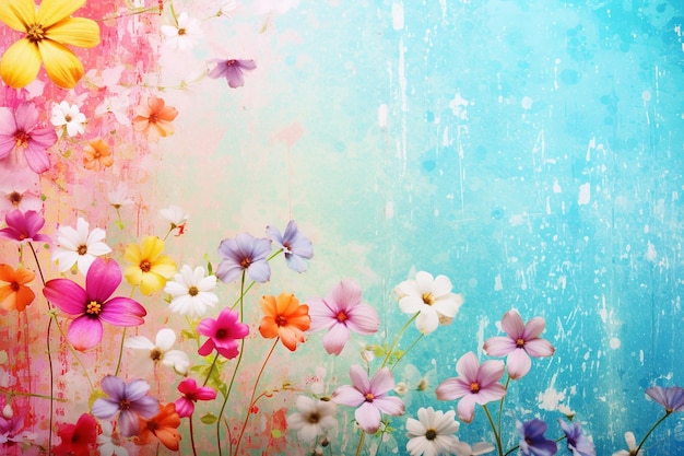 Text Space over Floral Fantasy Background