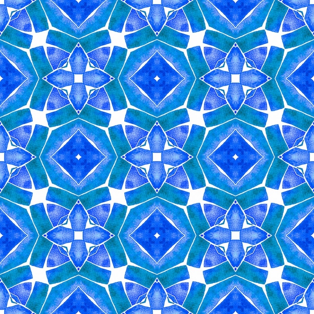 Textiel klaar aangename afdruk zwembroek stof behang verpakking blauw opmerkelijk boho chic zomer