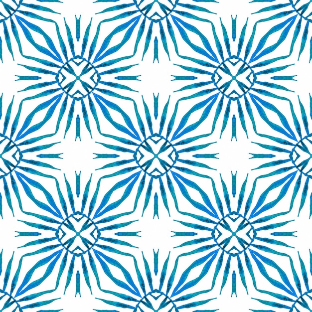 Textiel klaar prachtige print badmode stof behang inwikkeling blauw mooi boho chic zomer design