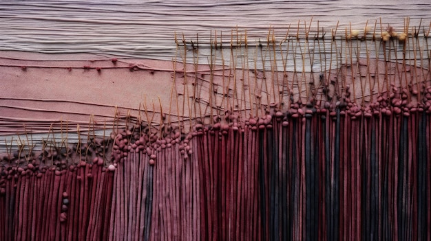 Textielkunst met behulp van natuurlijke kleurstoffen en traditionele weeftechnieken met behulp van duurzame praktijken