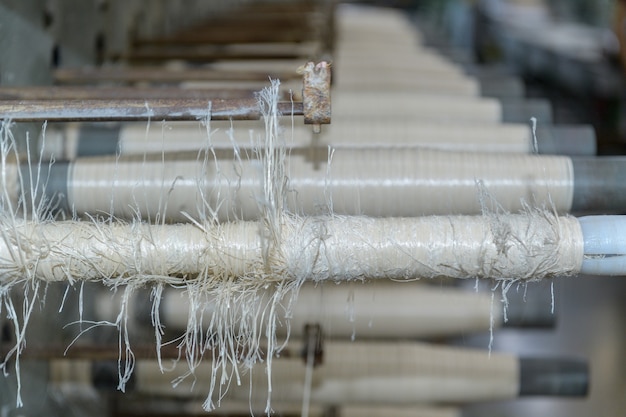 Textielspoelen en touw, textielmachine, hoogwaardige nylon touwmachine in de fabriek