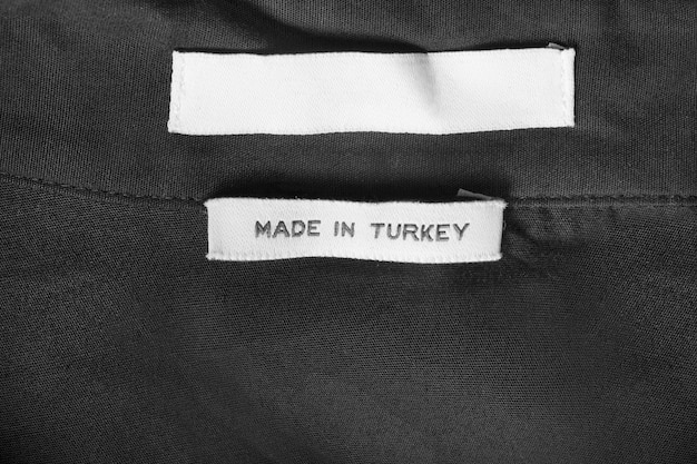 Photo textile clothes label
