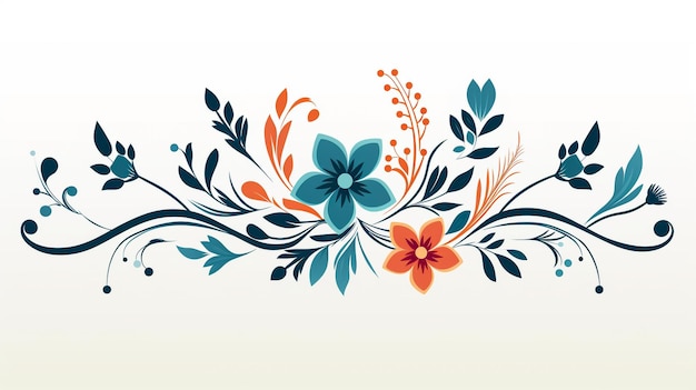 Textile digital botanical bunch of flowers for fabric print