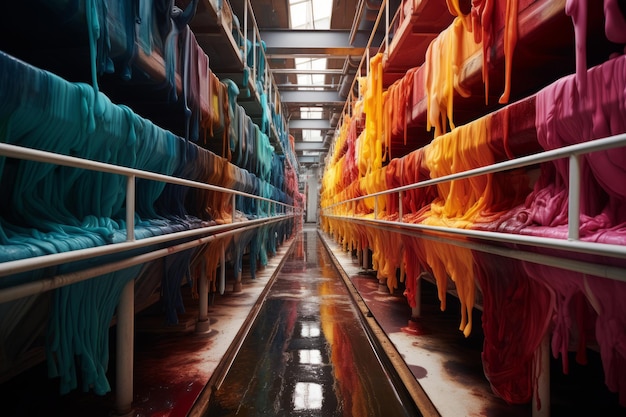 Textile Dyeing Factory Generative AI