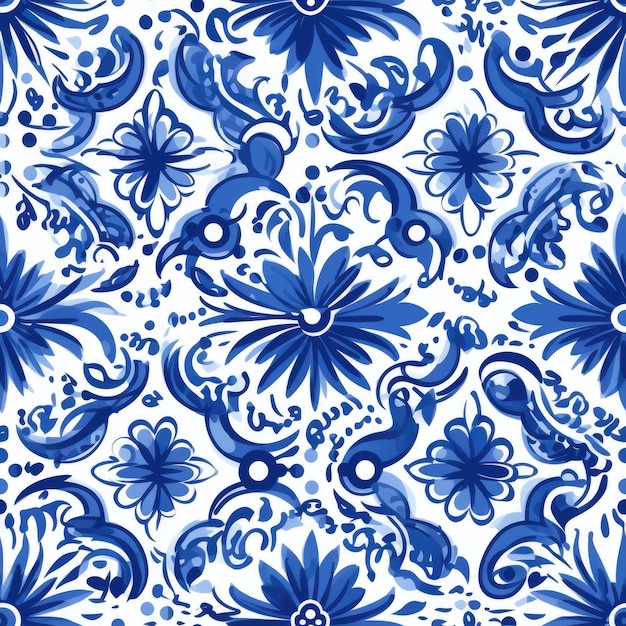 Photo textile fabric design seamless pattern