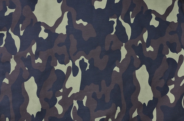 Textile pattern of military camouflage fabric