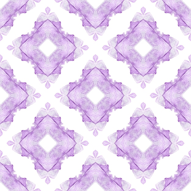 Textile ready imaginative print, swimwear fabric, wallpaper, wrapping. purple enchanting boho chic summer design. green geometric chevron watercolor border. chevron watercolor pattern