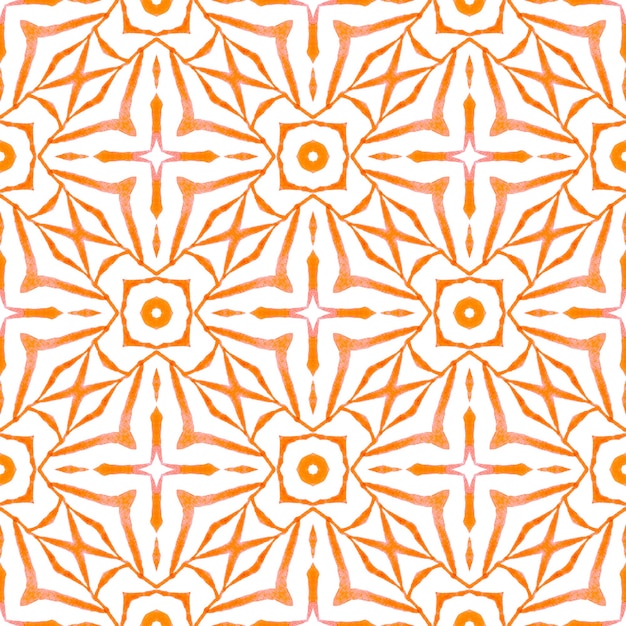 Textile ready popular print, swimwear fabric, wallpaper, wrapping. Orange radiant boho chic summer design. Tropical seamless pattern. Hand drawn tropical seamless border.