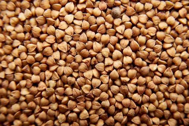 Texture, background of buckwheat groats