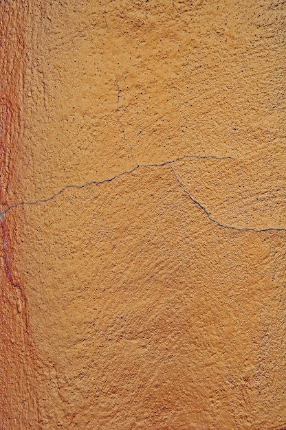 The texture of the background of concrete painted with gold paint