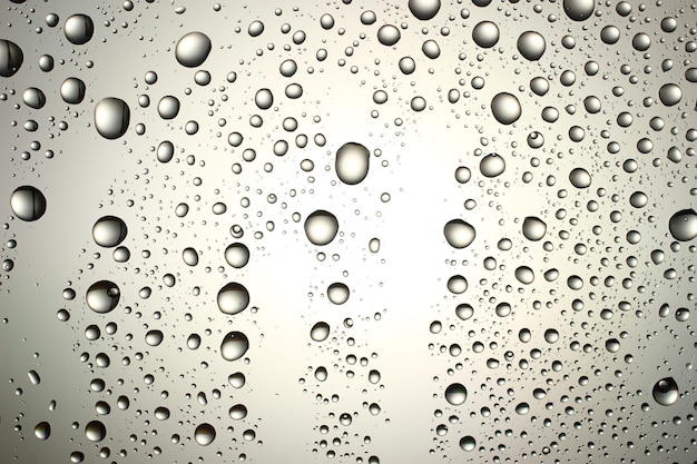 Texture and background of drops of water in the window