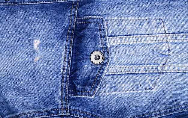 Texture background of jeans , Pocket detail