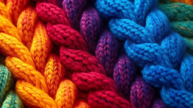 Texture background knit bold colors