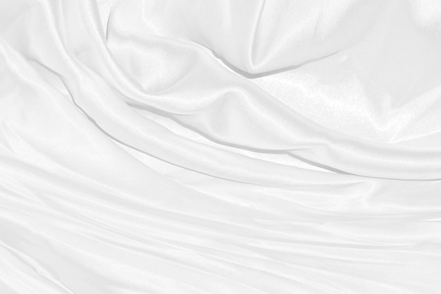 Текстура фоновый узор Белая ткань абстрактный фон с мягкими волнами отлично подходит для платьев или костюмов, где требуется прозрачность и плавность