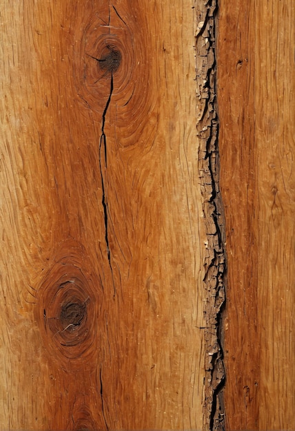 текстура фона кусок дерева с трещиной в нем