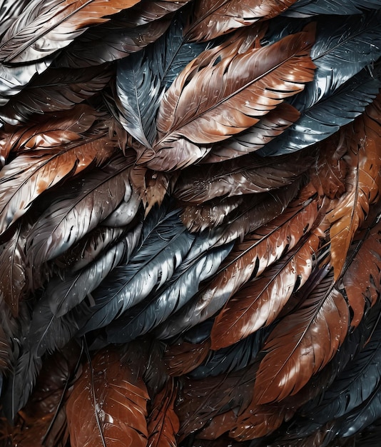 texture background a pile of feathers