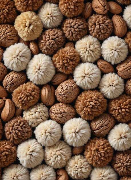 texture background a pile of nuts