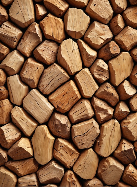 texture background a pile of wood logs