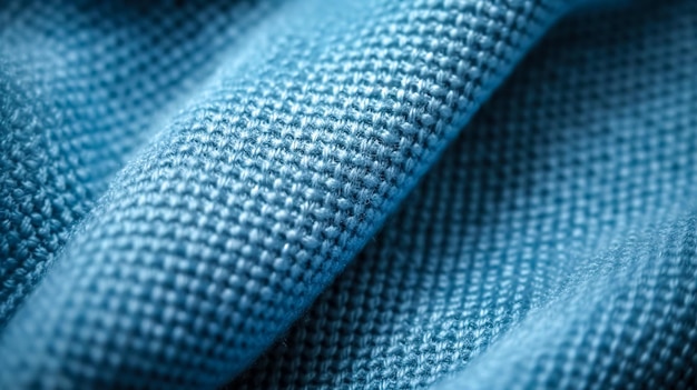 Texture background with blue fabric generative ai