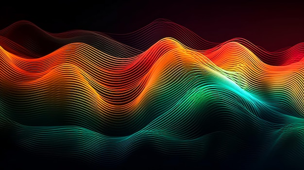 Texture background with colorful lines generative ai