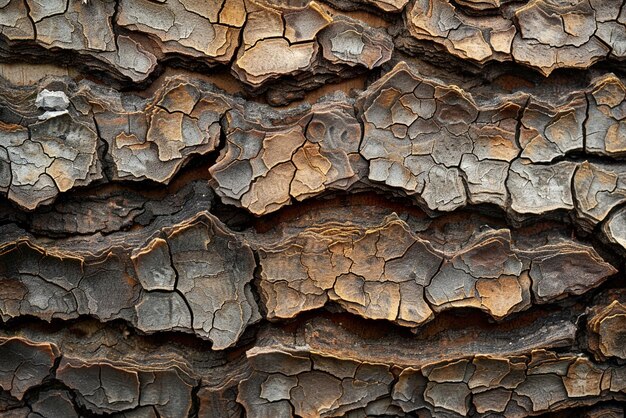 The texture of bark on an ancient tree