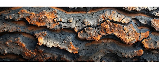 The texture of bark on an ancient tree