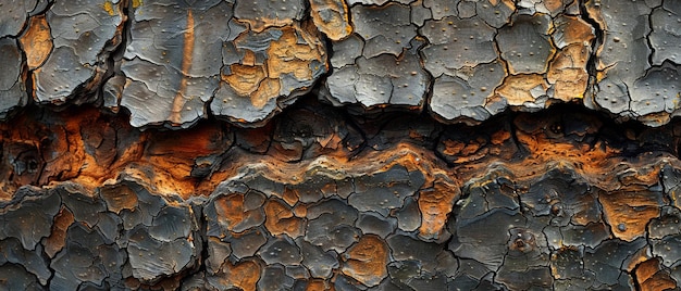 Photo the texture of bark on an ancient tree