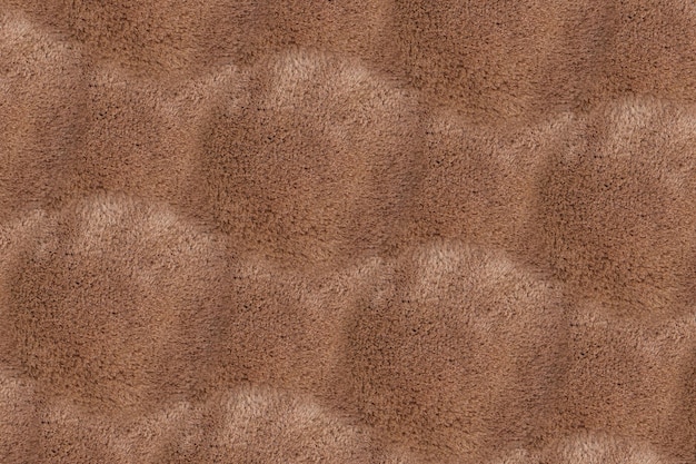 Texture of beautiful natural brown sheepskin