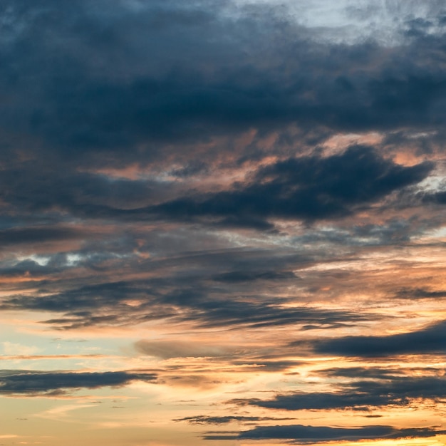 Texture of beautiful sunset clouds