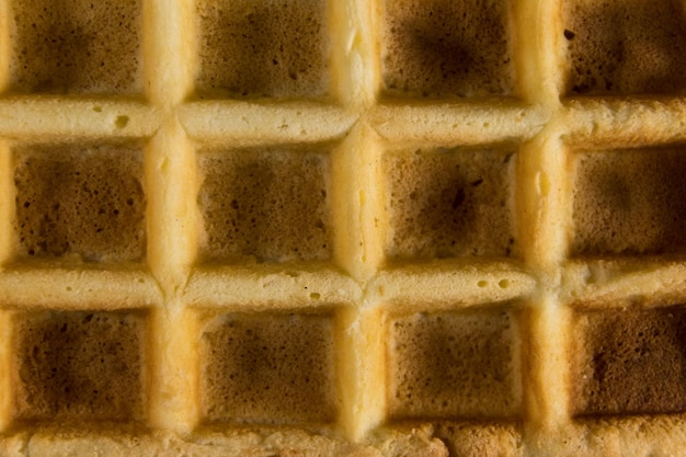 Texture of the belgian waffle for background