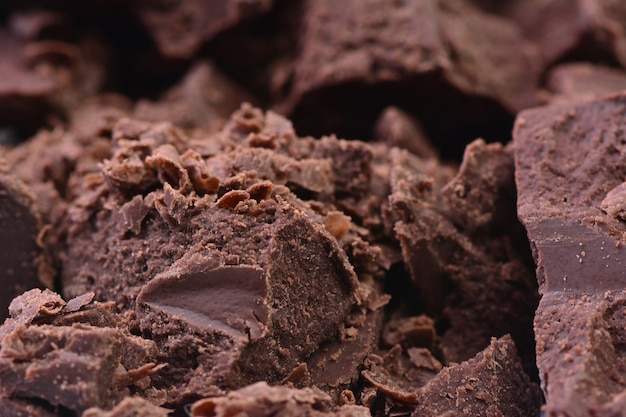 ブラックチョコレートの食感