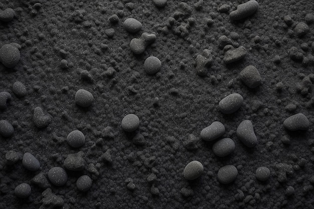 Texture of the black magnetic sand for background